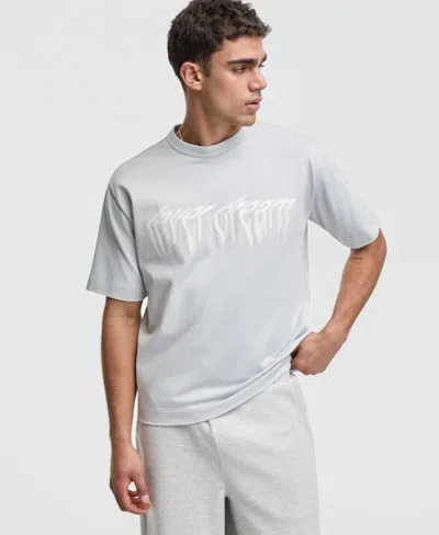 Mode Of One Men's Relaxed-fit Drip 'fever Dream' T-shirt, Macy's Exclusive In Gray
