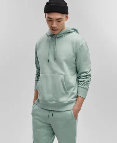 Mode Of One Men's Relaxed-fit Fleece Hoodie, Created For Macy's In Blue Fin