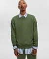 Mode Of One Men's Relaxed-fit Fleece Sweatshirt, Created For Macy's In Black