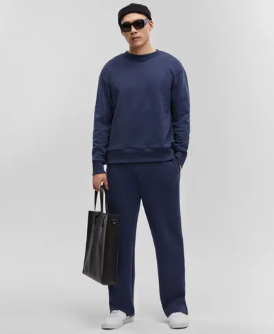 Mode Of One Men's Relaxed-fit Fleece Sweatshirt, Created For Macy's In Caspian Waters