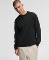 Mode Of One Men's Relaxed-fit French Ribbed Sweater, Macy's Exclusive In Black