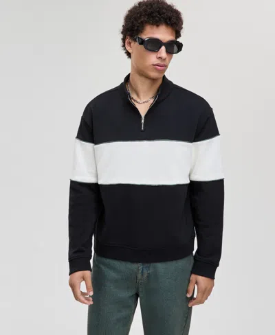 Mode Of One Men's Relaxed-fit Half-zip Sweatshirt, Macy's Exclusive In Multi