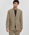 Mode Of One Men's Relaxed-fit Houndstooth Blazer, Macy's Exclusive In Brown
