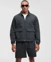 Mode Of One Men's Relaxed Fit Pieced Zip-front Track Jacket, Macy's Exclusive In Multi