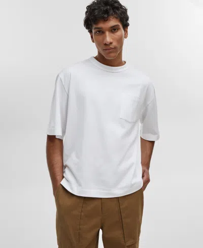 Mode Of One Men's Relaxed-fit Pocket T-shirt, Created For Macy's In Bright White