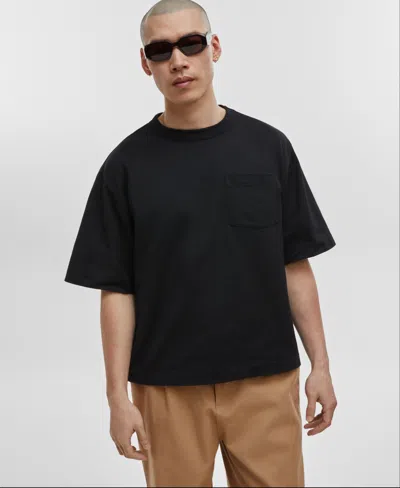 Mode Of One Men's Relaxed-fit Pocket T-shirt, Created For Macy's In Deep Black