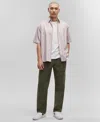 Mode Of One Men's Relaxed-fit Printed Button-down Shirt, Created For Macy's In Cool Putty