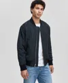 Mode Of One Men's Relaxed-fit Reversible Bomber Jacket, Macy's Exclusive In Black