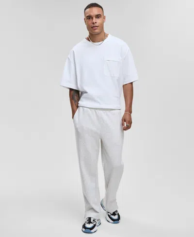 Mode Of One Men's Relaxed-fit Scuba Heather Sweatpants, Macy's Exclusive In White