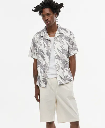 Mode Of One Men's Relaxed-fit Camo Short-sleeve Shirt, Macy's Exclusive In Neo Natura