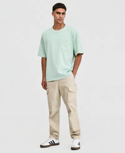 Mode Of One Men's Relaxed-fit Cargo Pants, Macy's Exclusive In Natural Sa