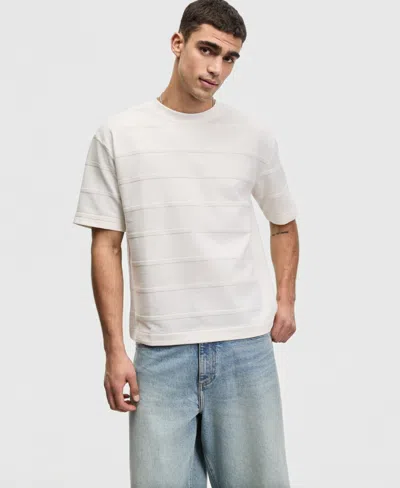 Mode Of One Men's Relaxed-fit Ottoman Mesh T-shirt, Macy's Exclusive In White