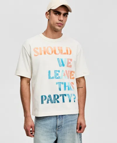 Mode Of One Men's Relaxed-fit Part Graphic T-shirt, Macy's Exclusive In Neutral