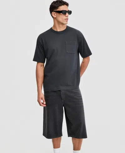 Mode Of One Men's Relaxed-fit Washed Pocket T-shirt, Macy's Exclusive In Black
