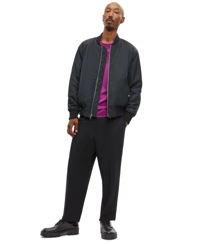Mode Of One Men's Reversible Bomber Jacket, Created For Macy's In Deep Black