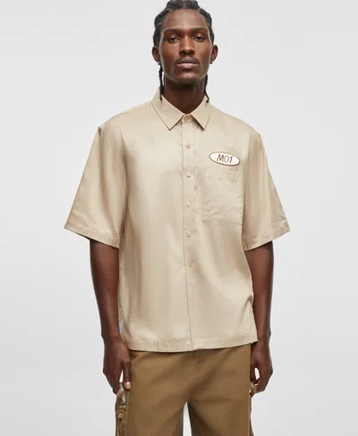 Mode Of One Men's Short-sleeve Button-front Patch Pocket Shirt, Exclusively At Macy's In Cinnamon Brulee