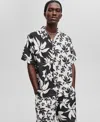 Mode Of One Men's Short-sleeve Palm Reverse Splicing Camp Collar Shirt, Exclusively At Macy's