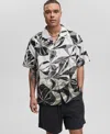 Mode Of One Men's Short-sleeve Slick Play Camp Collar Shirt, Exclusively At Macy's