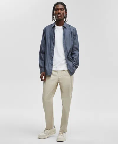 Mode Of One Men's Slim-fit Button-down Sport Shirt, Created For Macy's In Nocturnal Sky