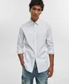 Mode Of One Men's Slim-fit Button-down Sport Shirt, Created For Macy's In White