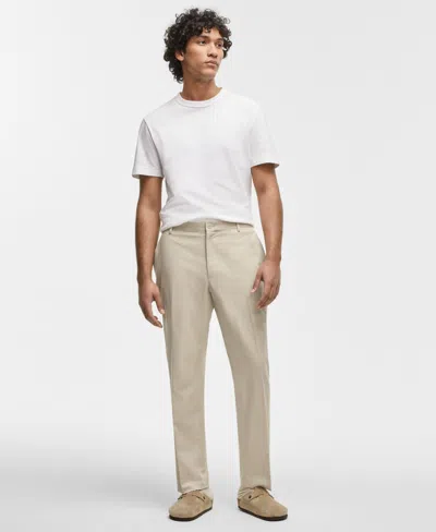 Mode Of One Men's Slim-fit Suit Pants, Exclusively At Macy's In Dark Ecru