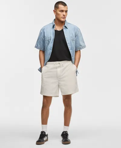 Mode Of One Men's Solid Ripstop Shorts, Exclusively At Macy's In Neo Natural