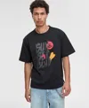 Mode Of One Men's Sunset Blvd Relaxed-fit Graphic T-shirt, Exclusively At Macy's In Black