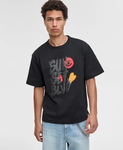 Mode Of One Men's Sunset Blvd Relaxed-fit Graphic T-shirt, Exclusively At Macy's