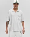 Mode Of One Men's Textured Knit Polo Shirt, Exclusively At Macy's In Gray
