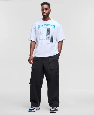 Mode Of One Men's The Future Relaxed-fit Graphic T-shirt, Exclusively At Macy's In Bright White
