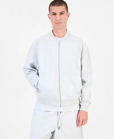 Mode Of One Men's Utility Relaxed Long-sleeve Bomber Jacket, Macy's Exclusive In White