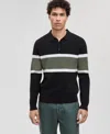 Mode Of One Men's Varsity-stripe Polo Sweater, Macy's Exclusive In Multi