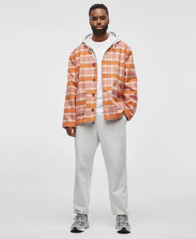 Mode Of One Men's Woven Cardigan, Exclusively At Macy's In Voltage Orange