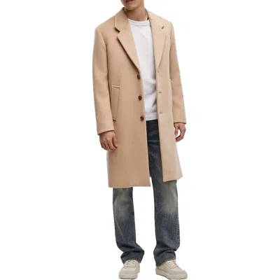 Mode Of One Mens Collar Wool Pea Coat In Multi