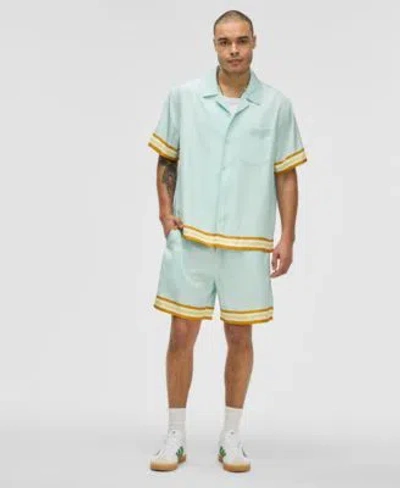 Mode Of One Mens Contrast Trim Camp Shirt Shorts Exclusively At Macys In Delicate B