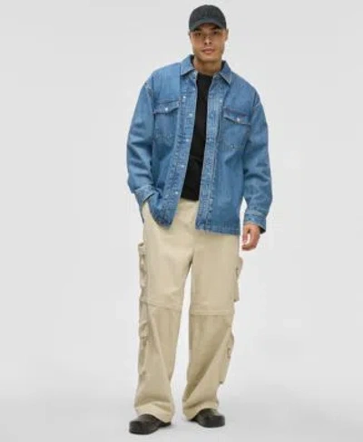 Mode Of One Mens Denim Shirt Jacket Cargo Joggers Exclusively At Macys In Terrace