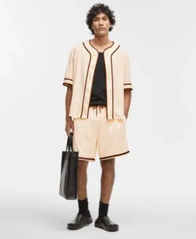 Mode Of One Mens Logo Mesh Baseball Shirt Shorts Exclusively At Macys In Soft Vanilla