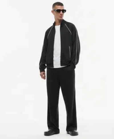 Mode Of One Mens Long Sleeve Relaxed Louis Track Jacket Wide Leg Track Pants Macys Exclusive In Deep Black