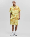 Mode Of One Mens Photoreal Collage Button Up Shirt Shorts Exclusively At Macys