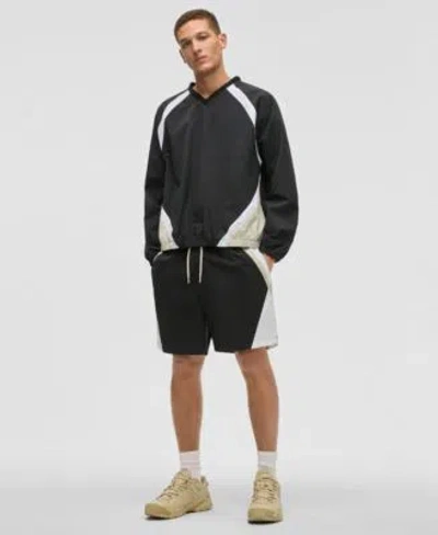 Mode Of One Mens Pieced Pullover Track Jacket Shorts Exclusively At Macys In Deep Black