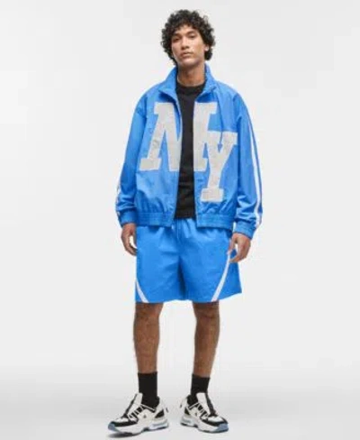 Mode Of One Mens Ripstop Track Jacket Shorts Exclusively At Macys In Palace Blue