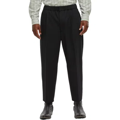 Mode Of One Mens Solid Wool Dress Pants In Black