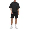 Mode Of One Mens Regular Fit Short Sleeve Sweatshirt Pull On Track Shorts Created For Macys In Black