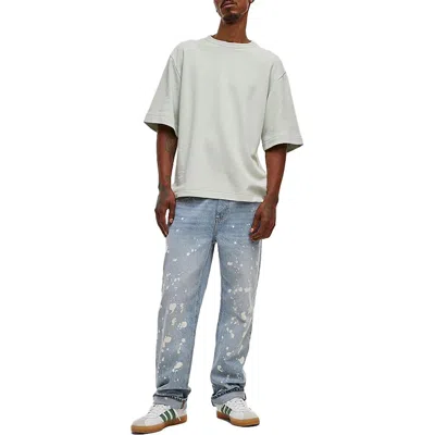 Mode Of One Mens Textured Cotton Stretch T-shirt In Multi