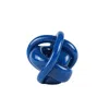 Anatoliacraft Hand-blown Glass Knot Art Decor Deep Blue - Unique Handmade Glass Ornaments In Blue