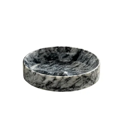 Modeditions Tumbling Mugla Black Marble Bowl - Premium Quality Natural Marble In Gray