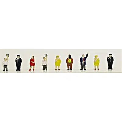 Model Power 9 Piece N Scale Hand Painted Fat People Weight Figure