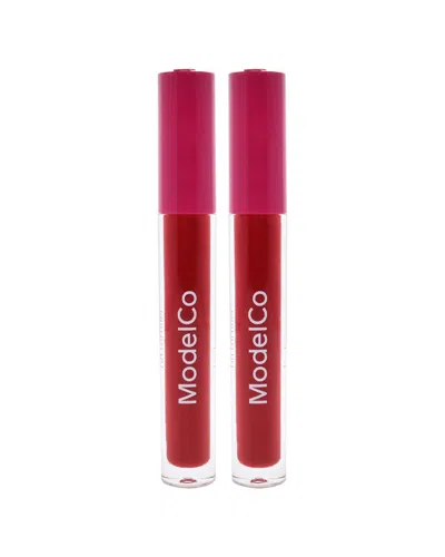 Modelco Women's 0.17oz Iconic Red Lip Lacquer - Pack Of 2