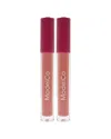 Modelco Women's 0.17oz Viva Lip Lacquer - Pack Of 2 In Brown