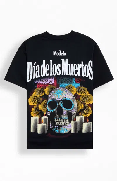Modelo Men's Altar Dia De Los Muertos T-shirt In Black
